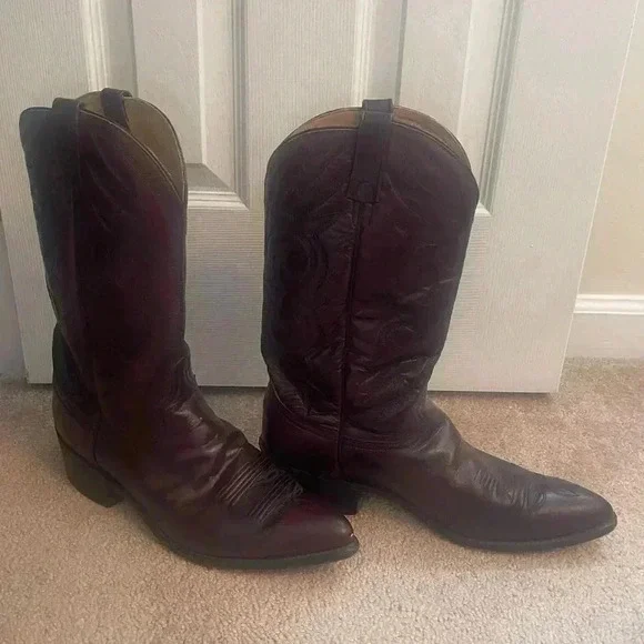 Men’s size 12 D Acme leather cowboy boots. Beautiful! - Picture 15 of 16